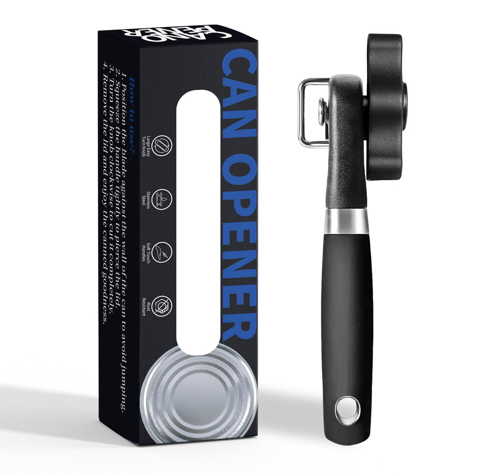 Professional Manual Can Opener, Heavy Duty Kitchen Tool for Restaurant & Home Use - Image 1