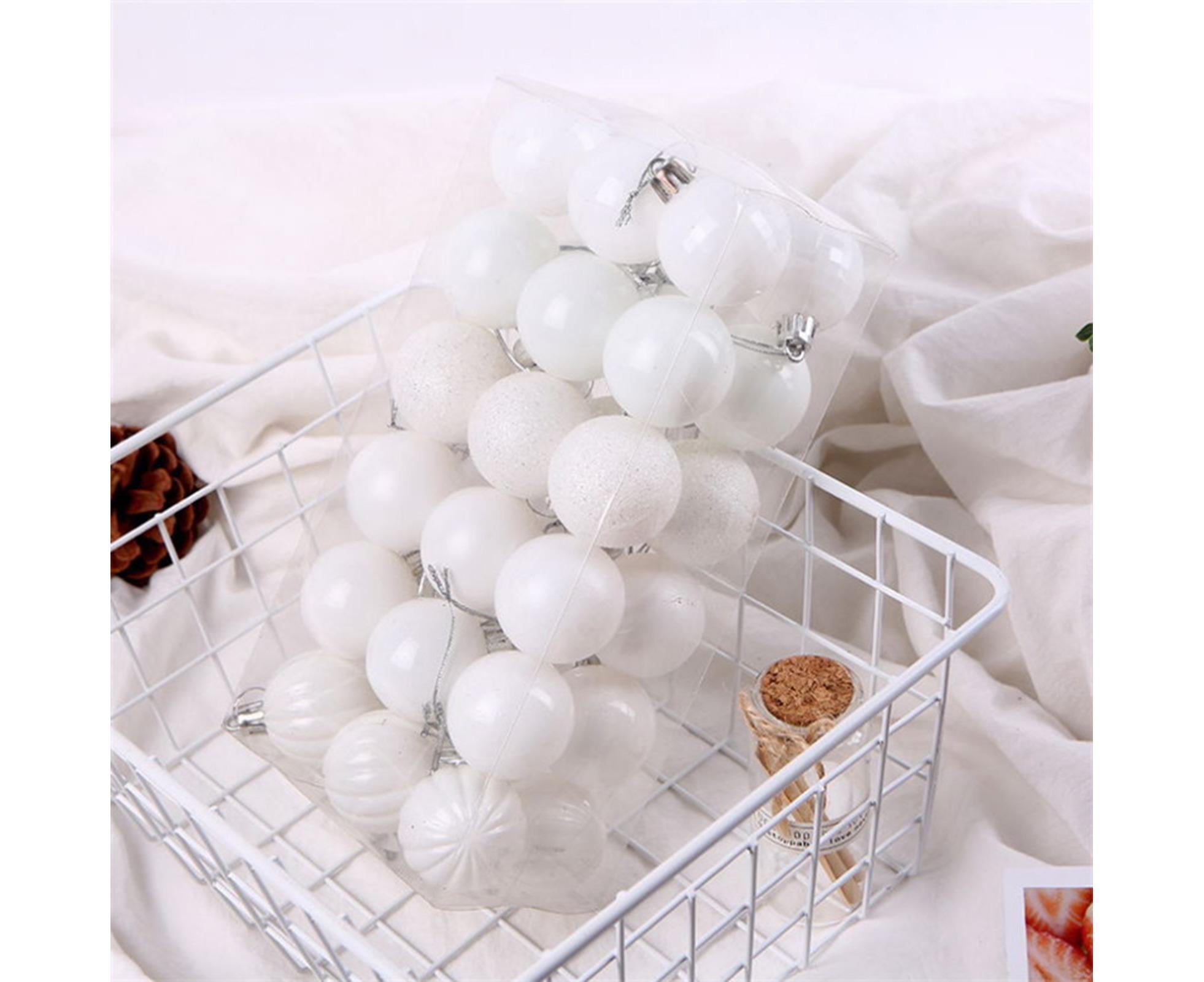 36Pcs Christmas Tree Balls Festival Home Party Mall Xmas Hanging Decor Ornament-Red - Image 5