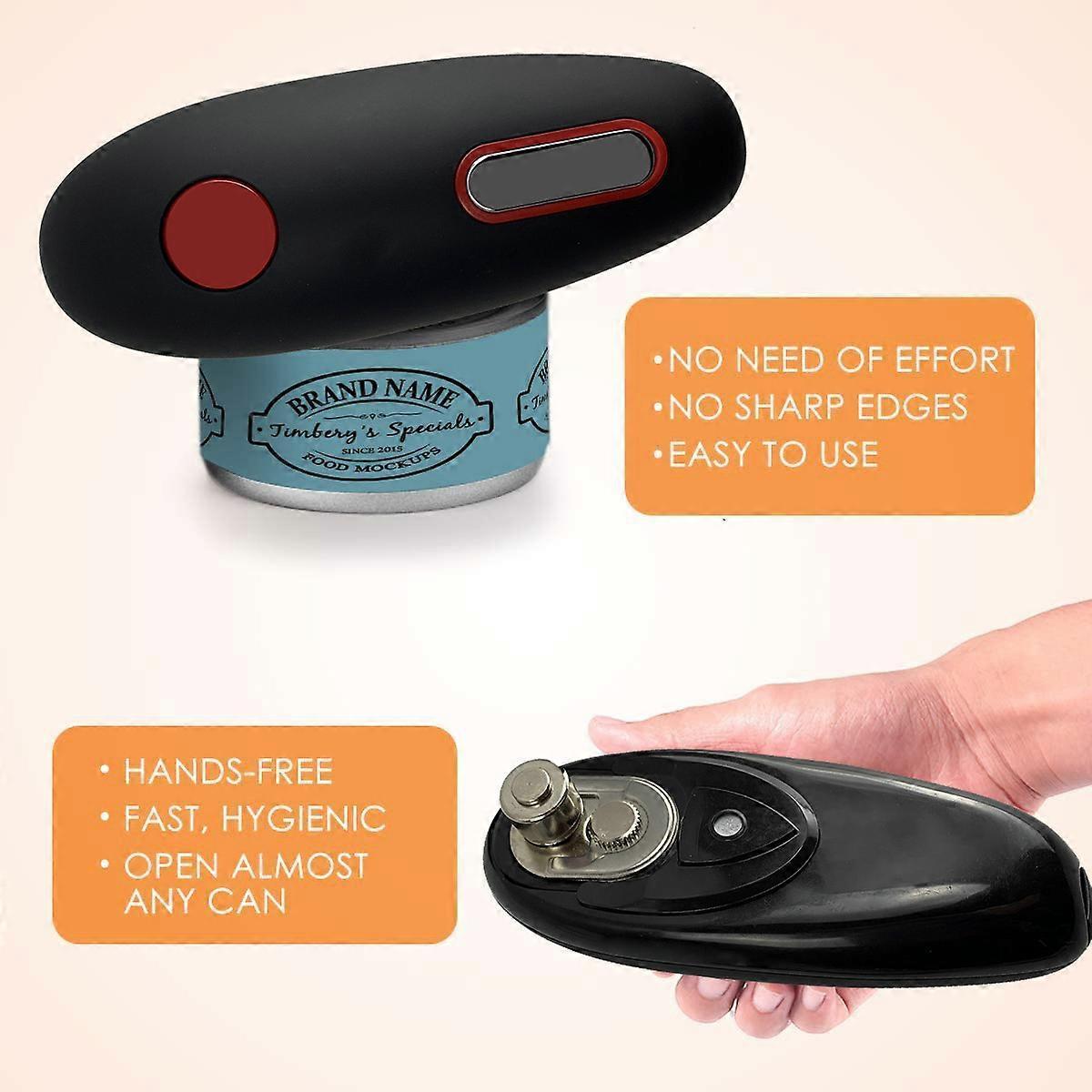 Electric Edge Can Opener, Kitchen Tool for Effortless Can Opening - Image 5
