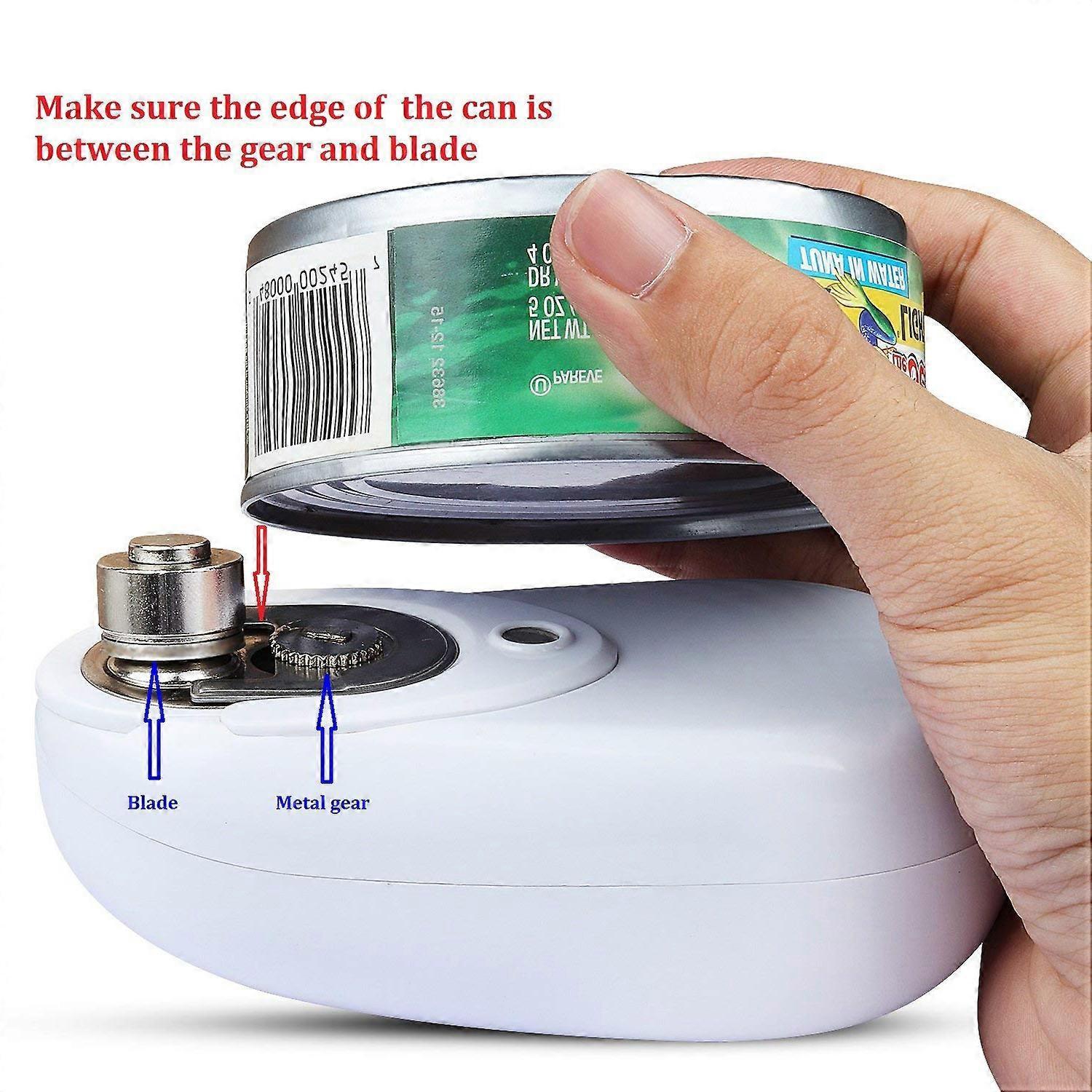 One-Touch Electric Can Opener, Smooth Edge, Hands-Free Operation - Image 4