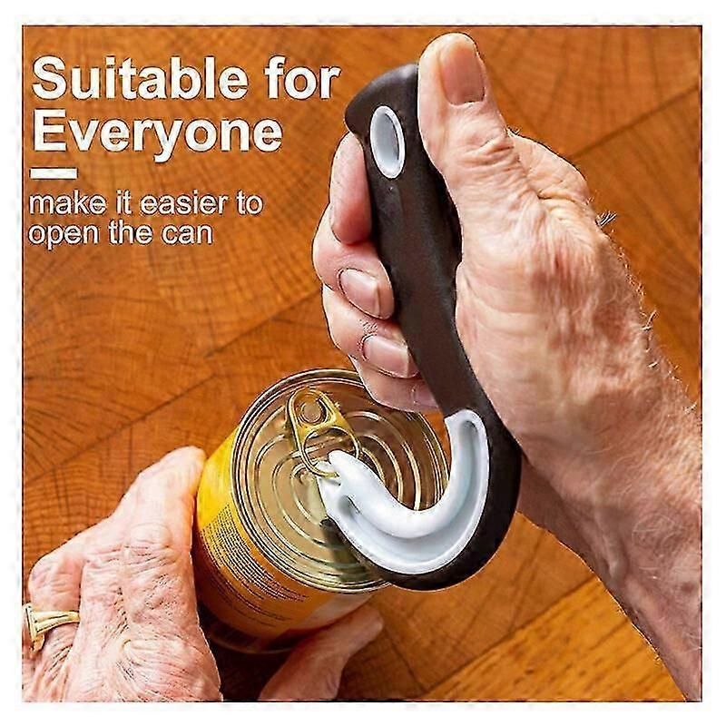 2pcs Easy Open Ring Can Opener, Manual Design for Cans & Bottles - Image 4