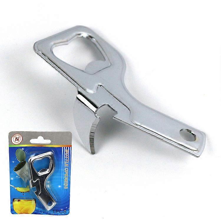 Multi-Purpose Can Opener with Knife, Beer Bottle Opener, Durable Iron - Image 1