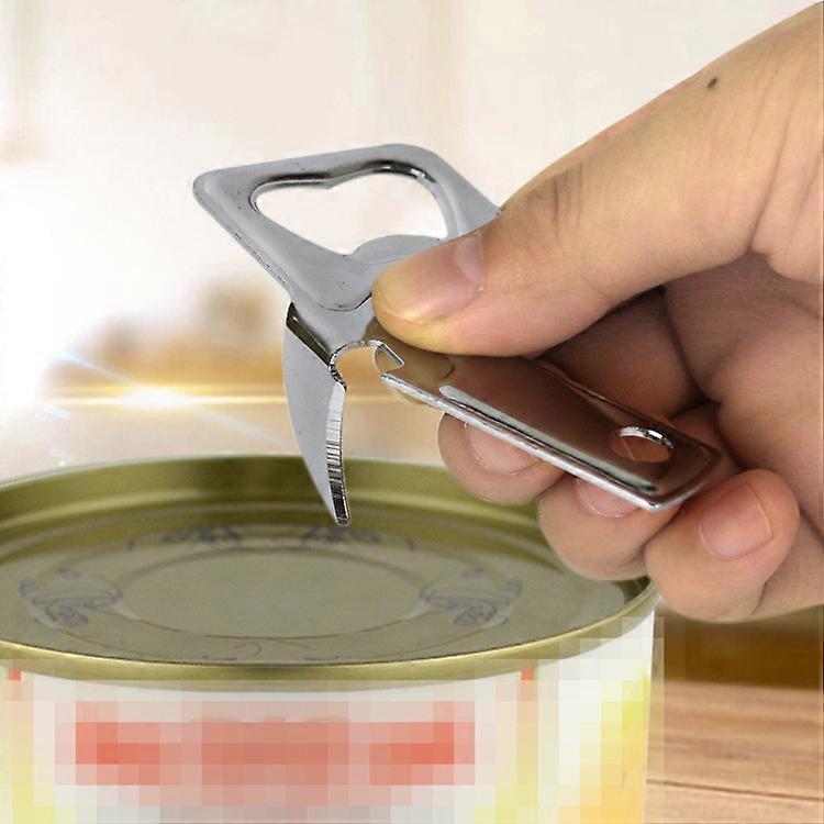 Multi-Purpose Can Opener with Knife, Beer Bottle Opener, Durable Iron - Image 2