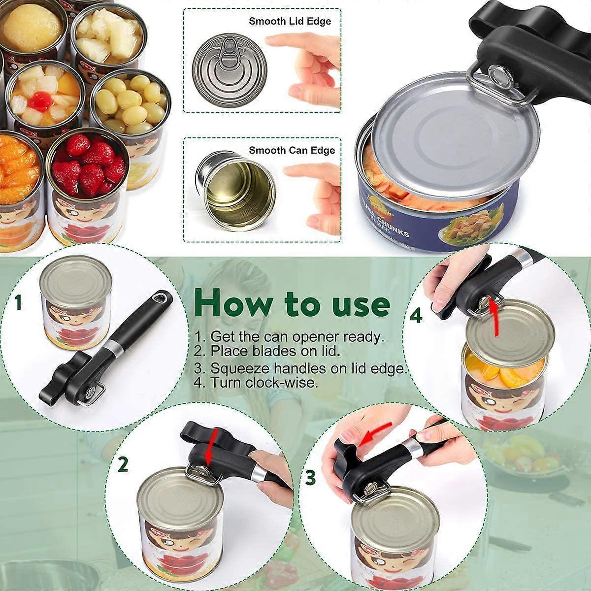 Manual Secure Can Opener, Side Cut Design, For Restaurants & Camping Use - Image 5