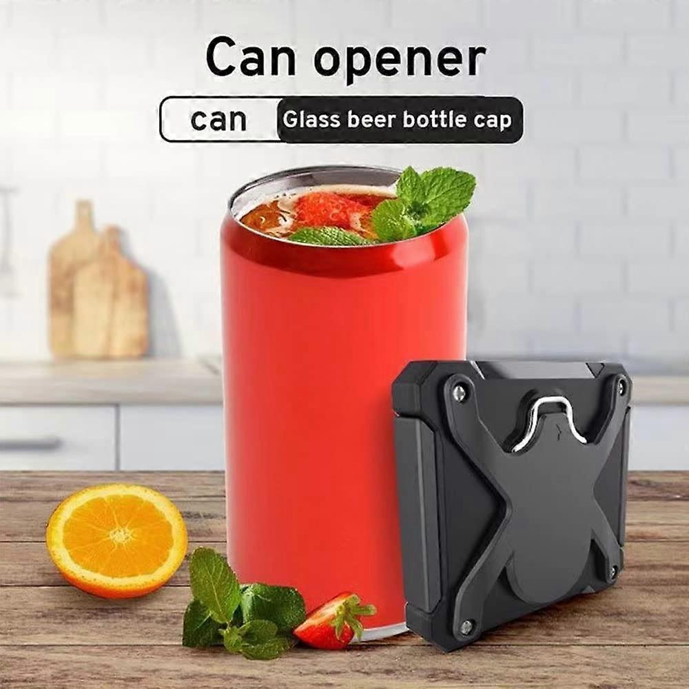 Manual Portable Can Opener, Labor-Saving, No Sharp Edges, Beer Bar Tool - Image 2
