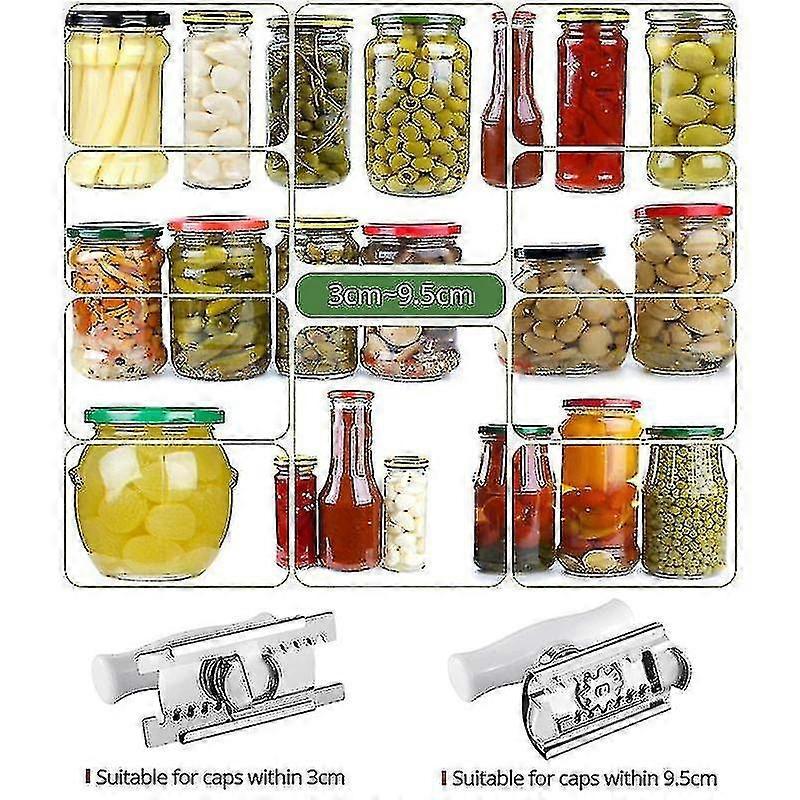 Adjustable Lid & Bottle Opener, Stainless Steel Kitchen Tool - Image 2