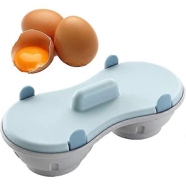 Microwave Double Cup Plastic Egg Cooker for Quick Cooking - Image 1