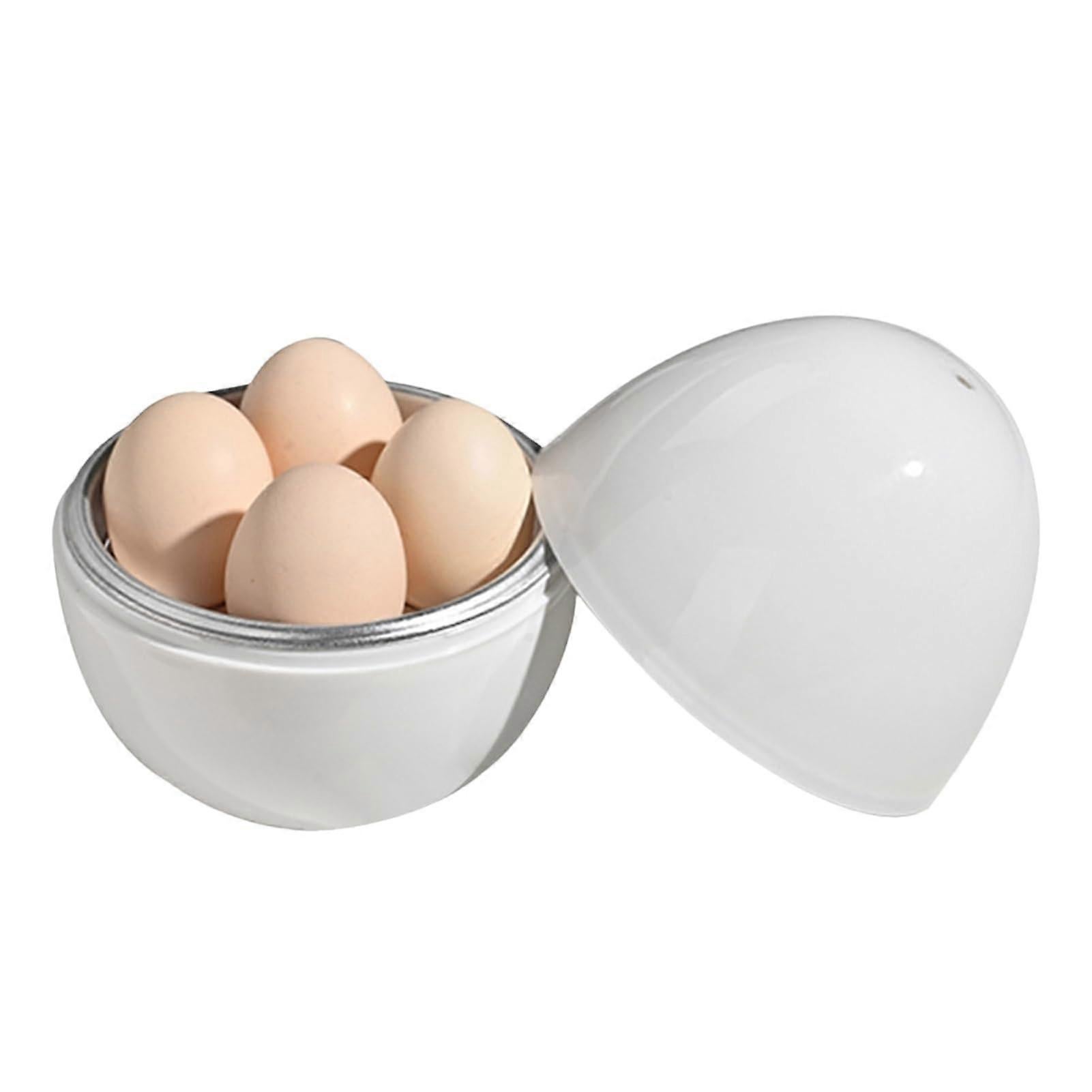 Microwave Egg Cooker, Quick 4-Egg Boiler for Hard or Soft Eggs - Image 1