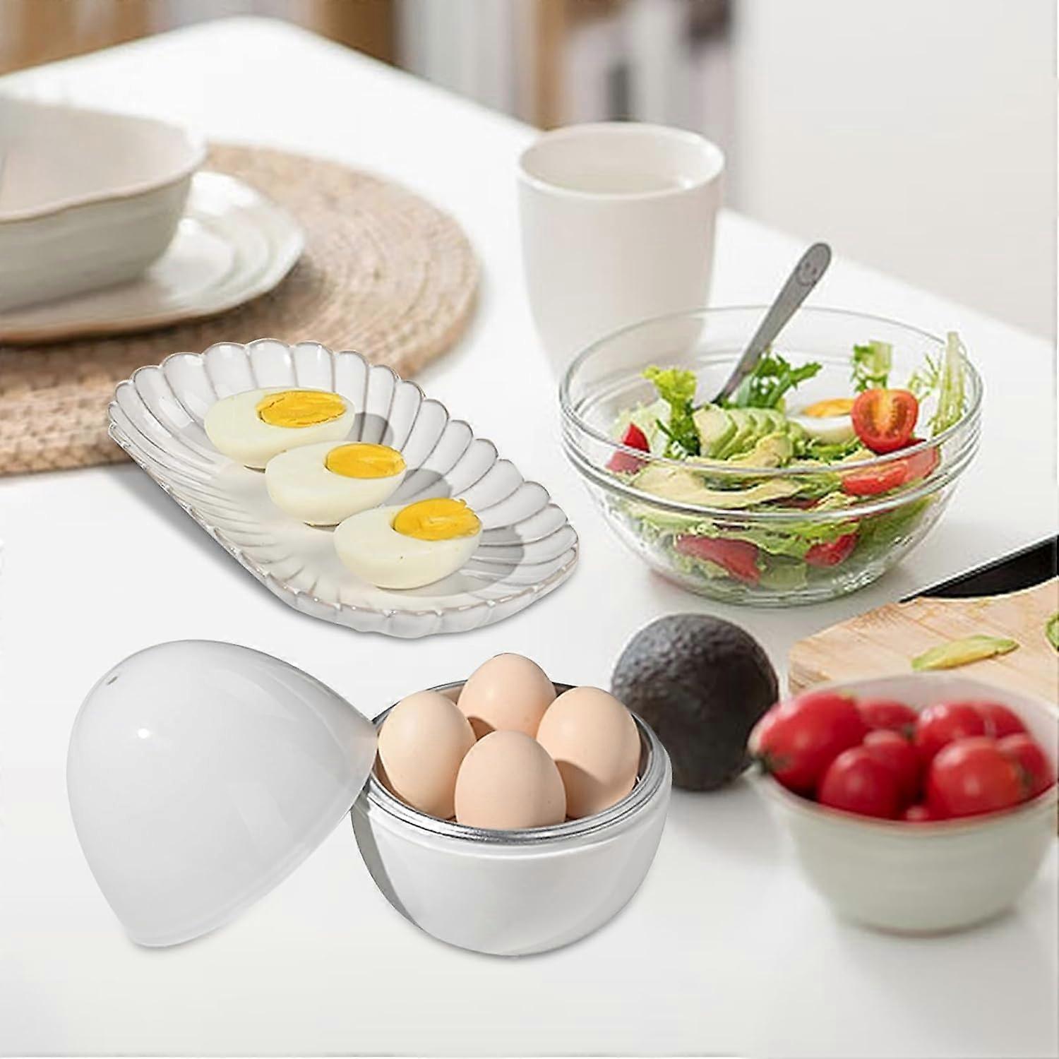 Microwave Egg Cooker, Quick 4-Egg Boiler for Hard or Soft Eggs - Image 3