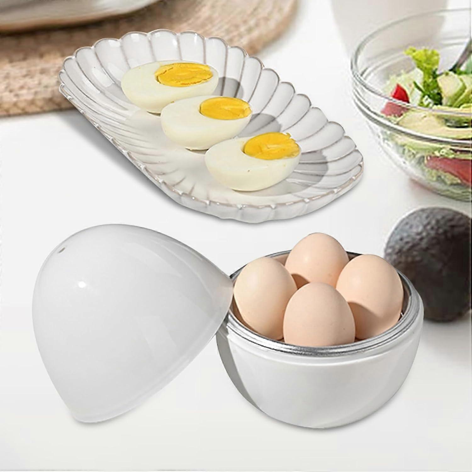 Microwave Egg Cooker, Quick 4-Egg Boiler for Hard or Soft Eggs - Image 4
