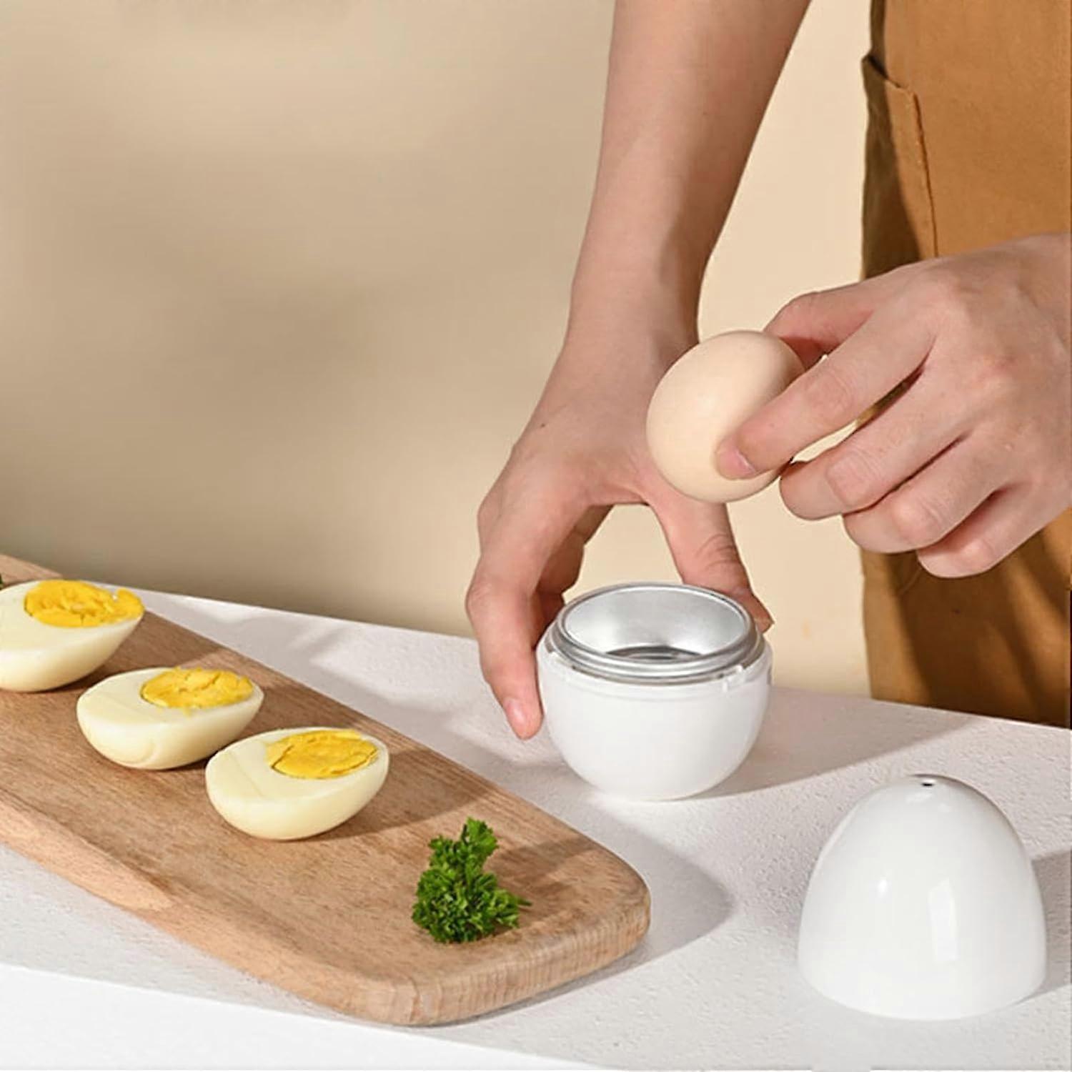 1/4 Egg Microwave Cooker with Lid, Quick Boiled Egg Maker - Image 2