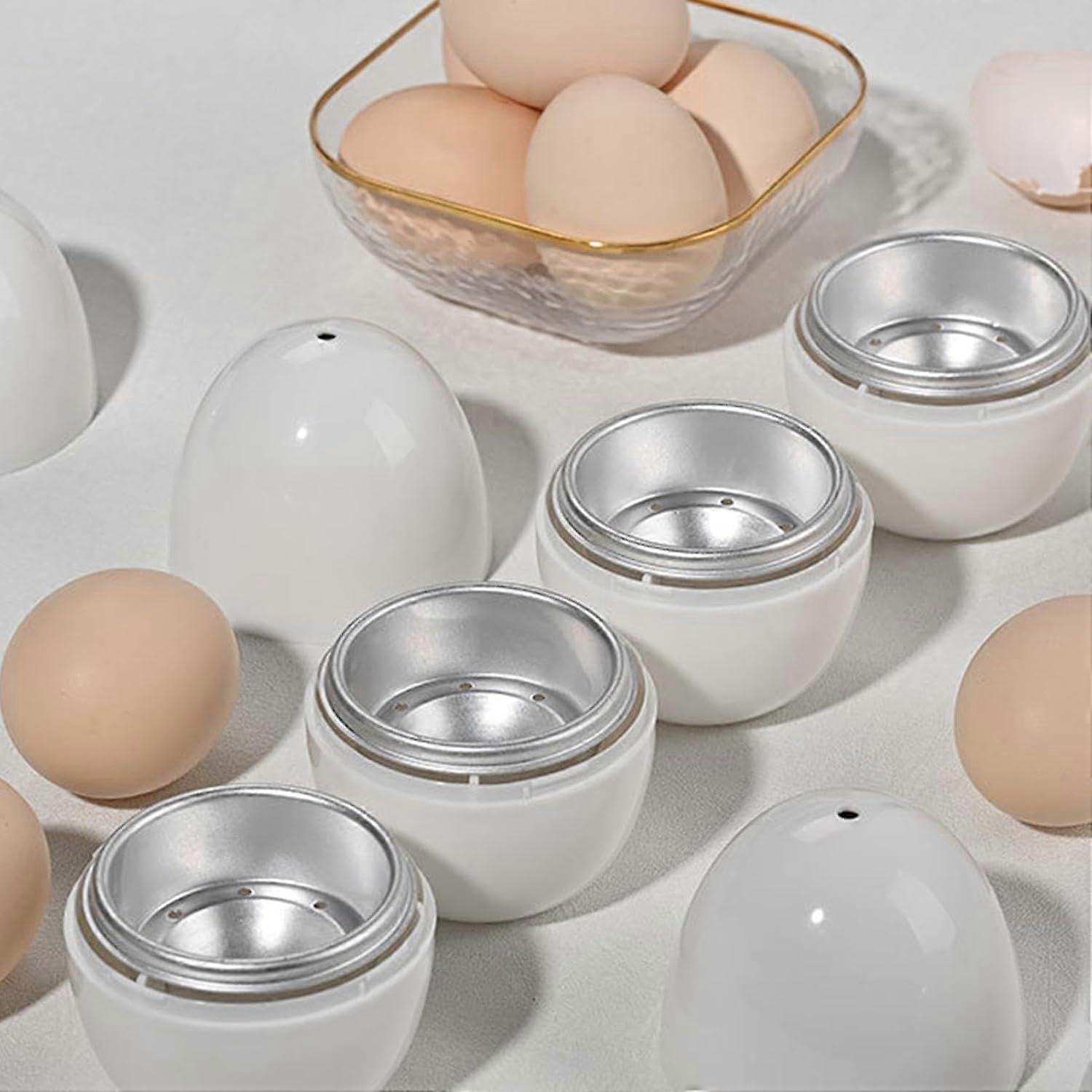 1/4 Egg Microwave Cooker with Lid, Quick Boiled Egg Maker - Image 3