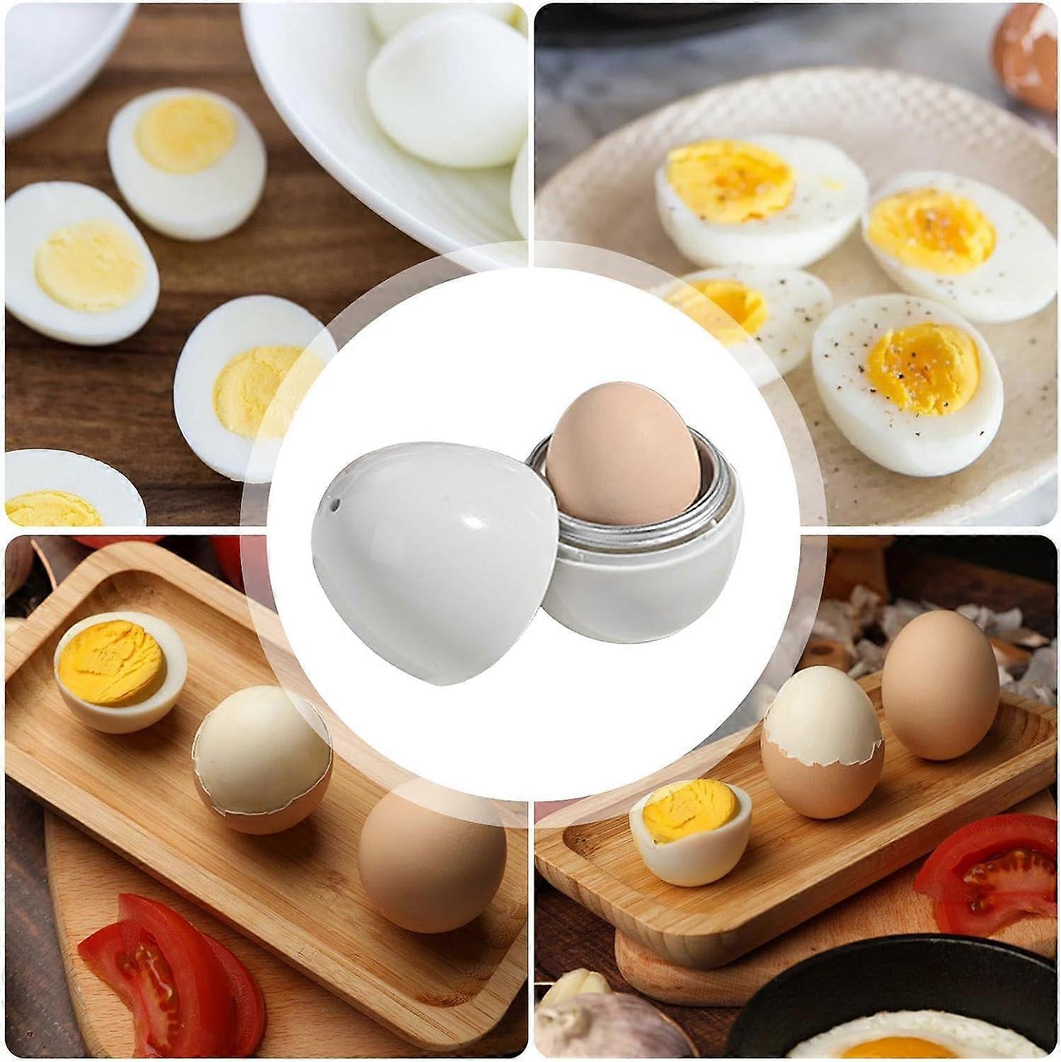1/4 Egg Microwave Cooker with Lid, Quick Boiled Egg Maker - Image 5