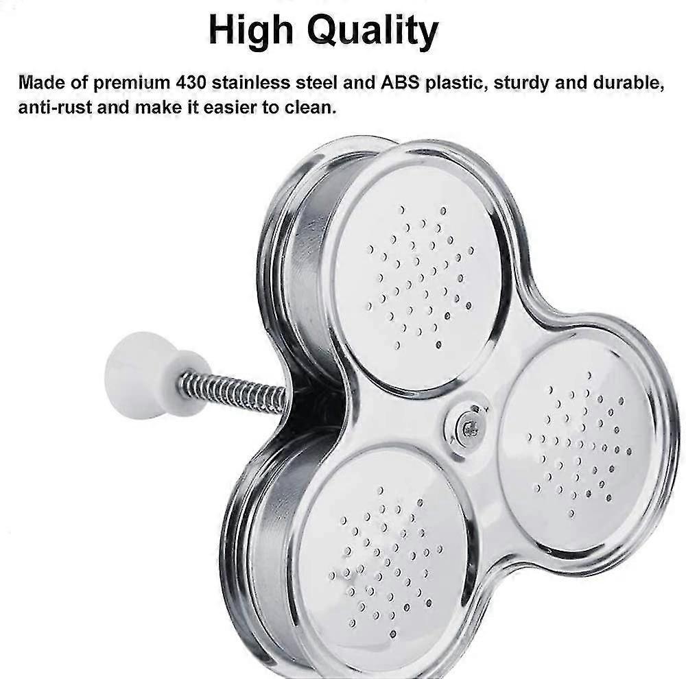 Stainless Steel 3-Compartment Egg Cooker Pot with Steam Basket - Image 3