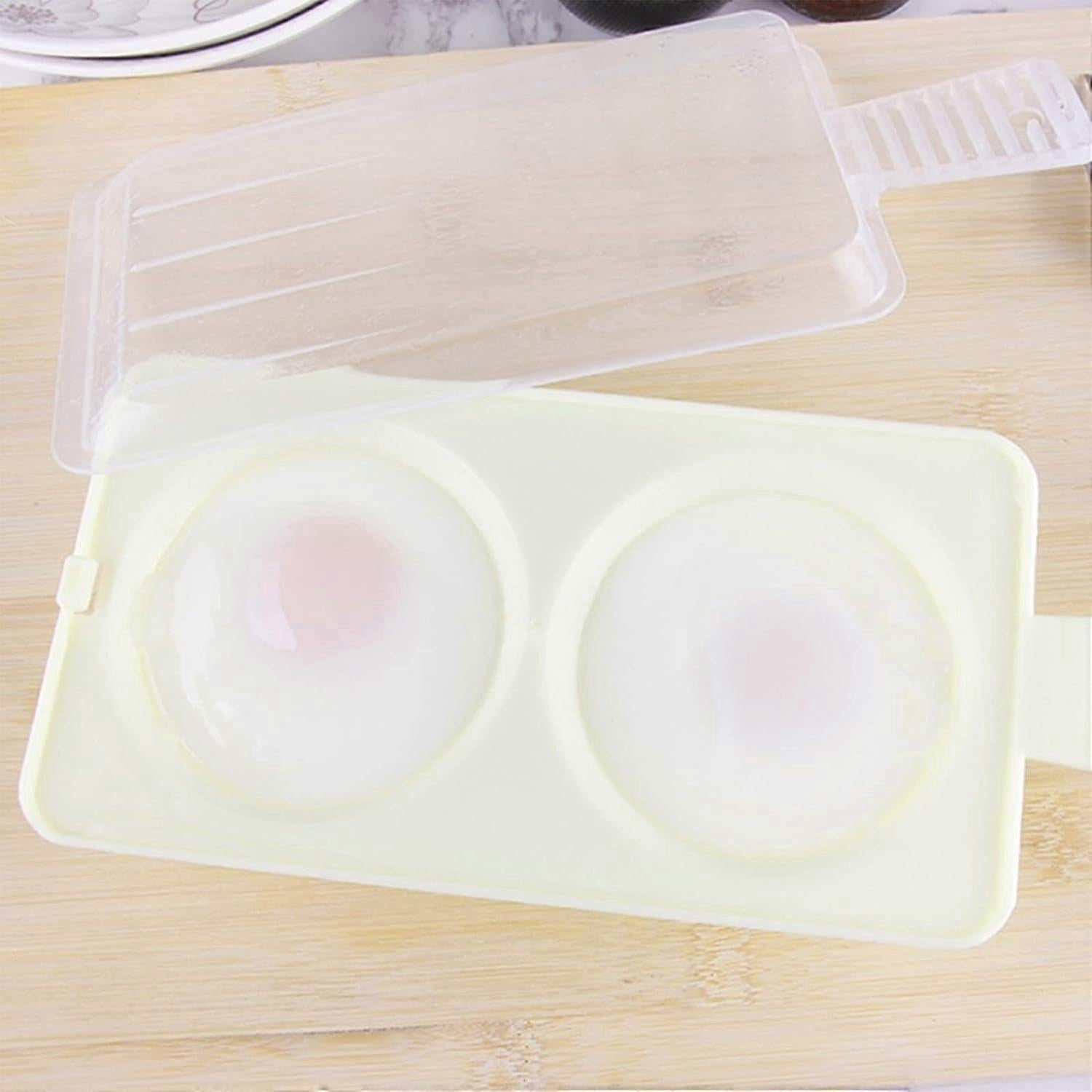 Plastic Double Egg Poacher, Microwave Egg Cooker - Image 5