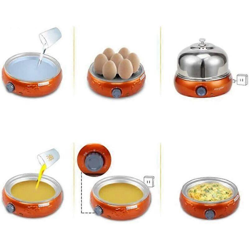 9-Egg Stainless Steel Electric Cooker, Auto Shut-Off, Green - Image 4