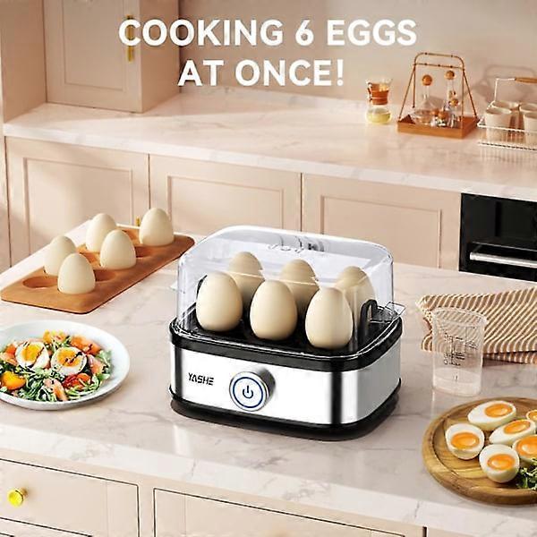 400W Compact 6-Egg Electric Cooker, Easy-Peel Design - Image 2