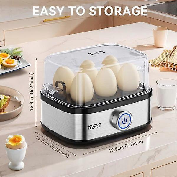 400W Compact 6-Egg Electric Cooker, Easy-Peel Design - Image 3