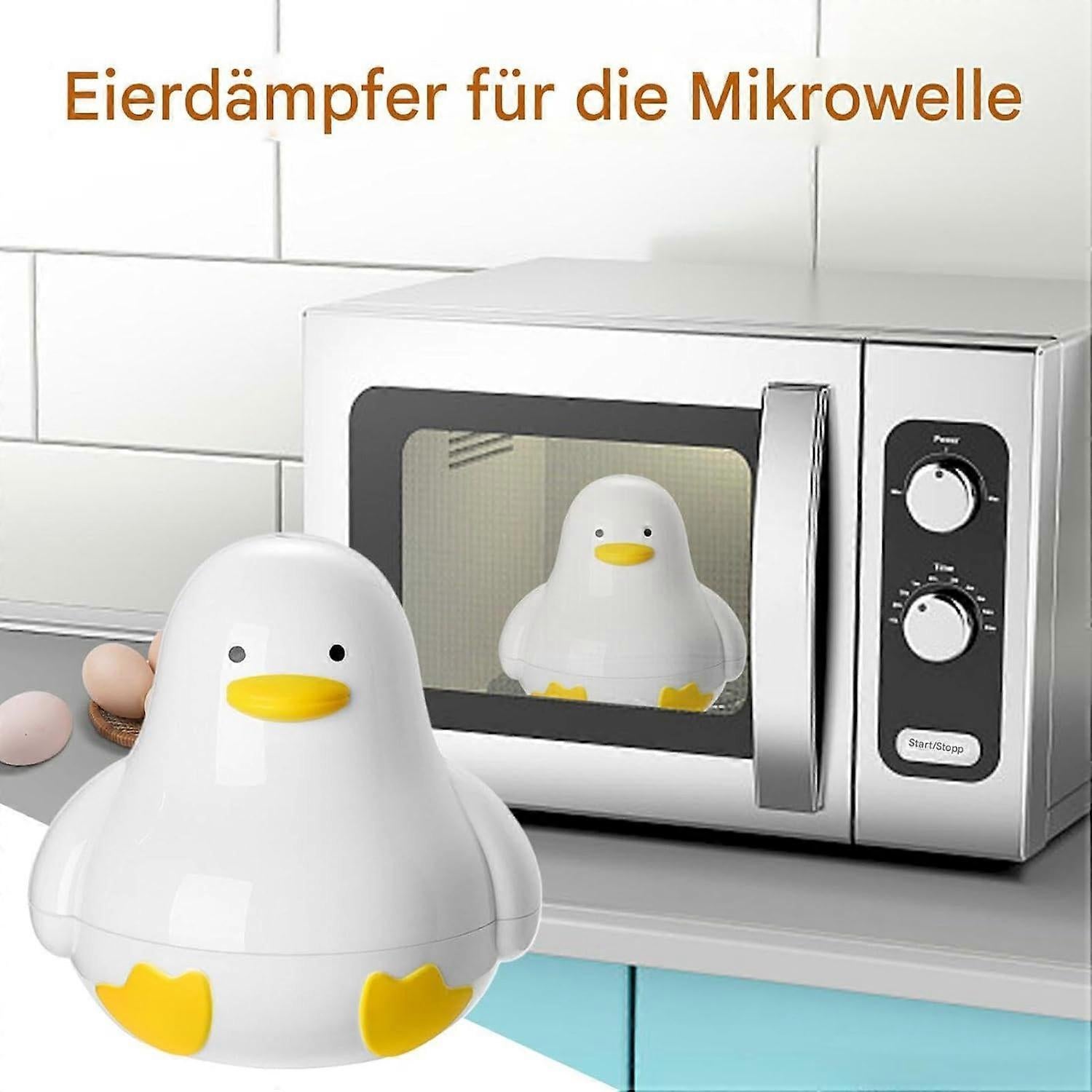 Duck Shape Microwave Egg Cooker, 4-Egg Capacity - Image 2