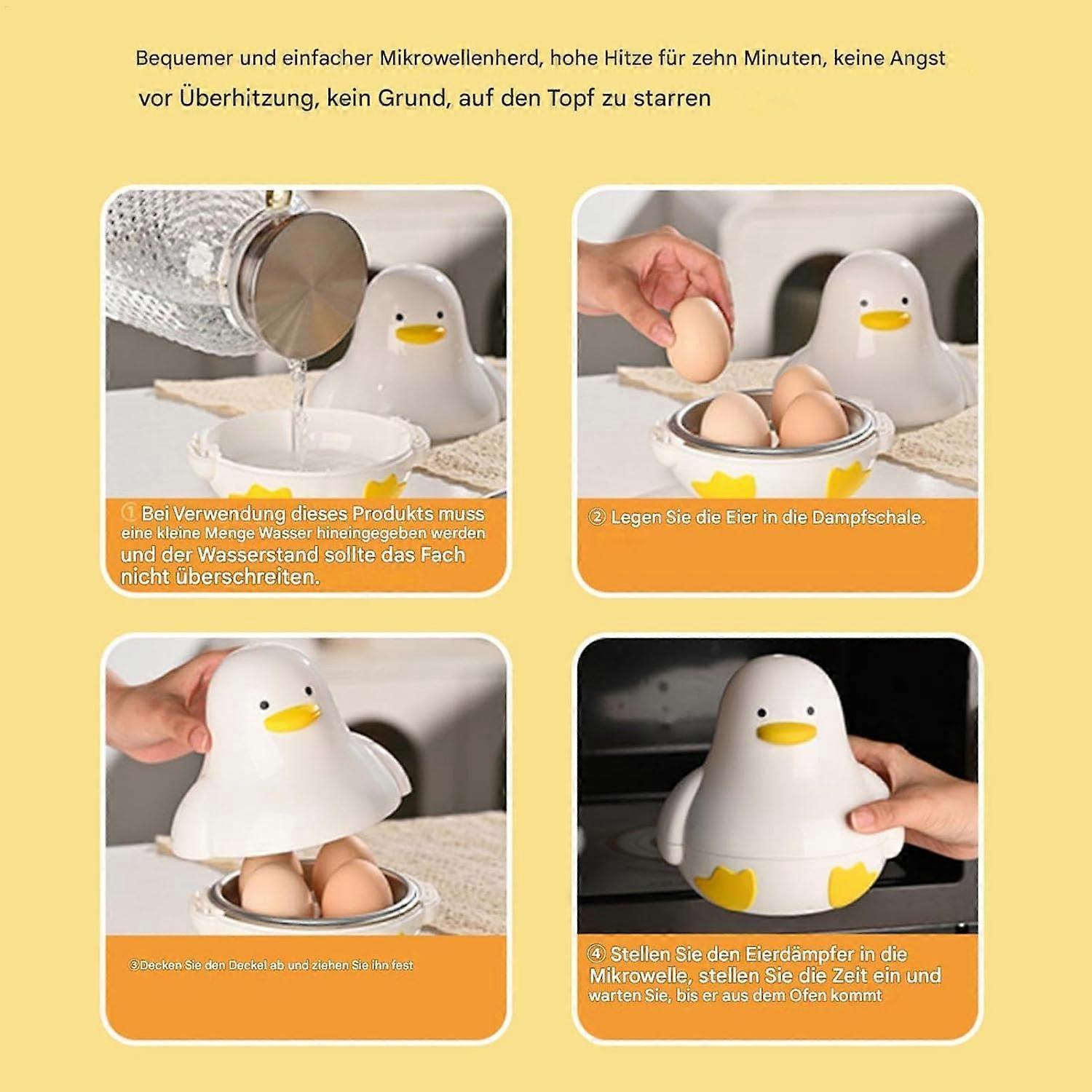 Duck Shape Microwave Egg Cooker, 4-Egg Capacity - Image 5
