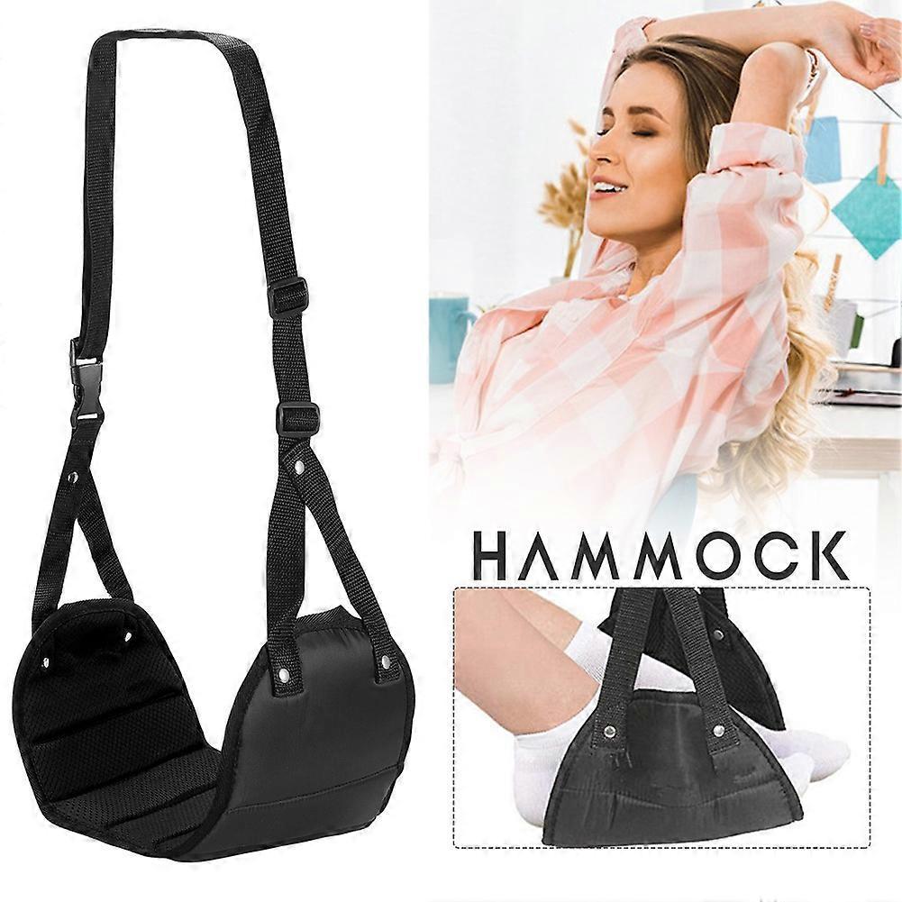Hangable Travel Foot Hammock, Lightweight Portable Leg Rest - Image 2