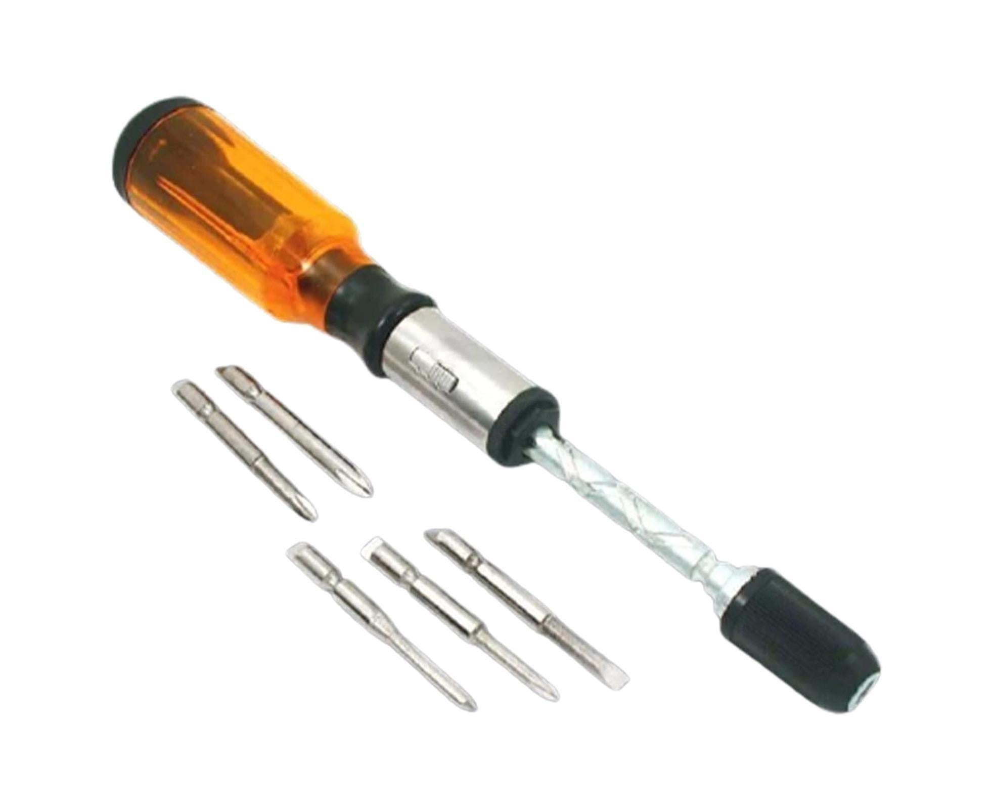 1 Set Screwdrivers Demountable High Precision Metal Hand Pressing Nut Drivers Hand Tools-Yellow - Image 1