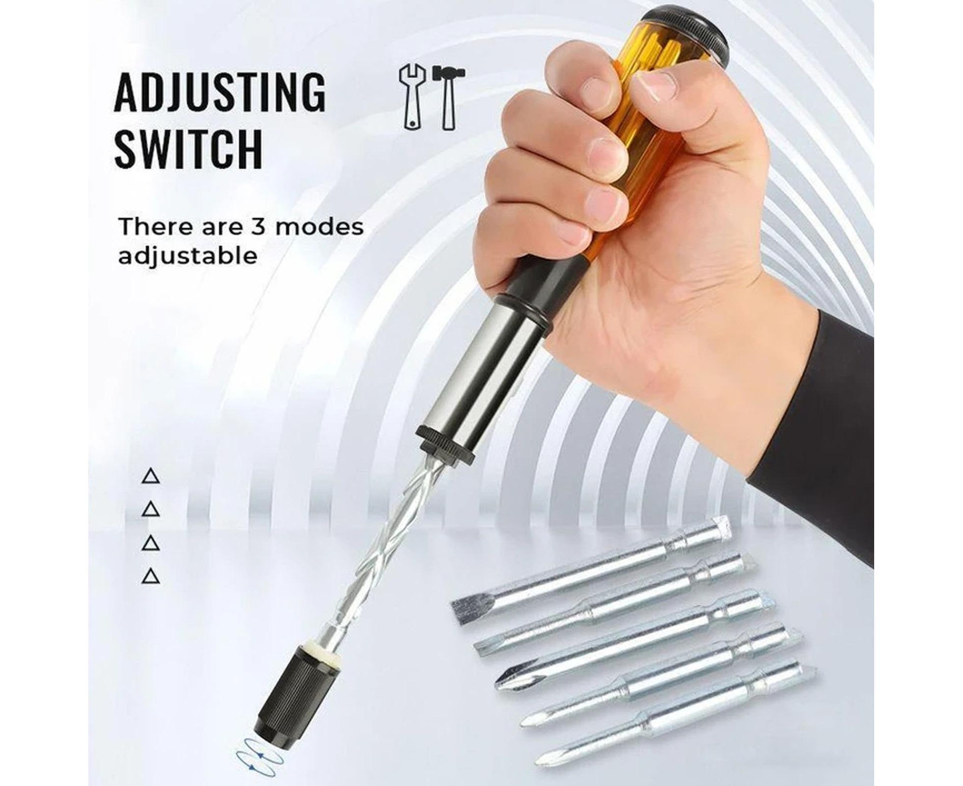 1 Set Screwdrivers Demountable High Precision Metal Hand Pressing Nut Drivers Hand Tools-Yellow - Image 2