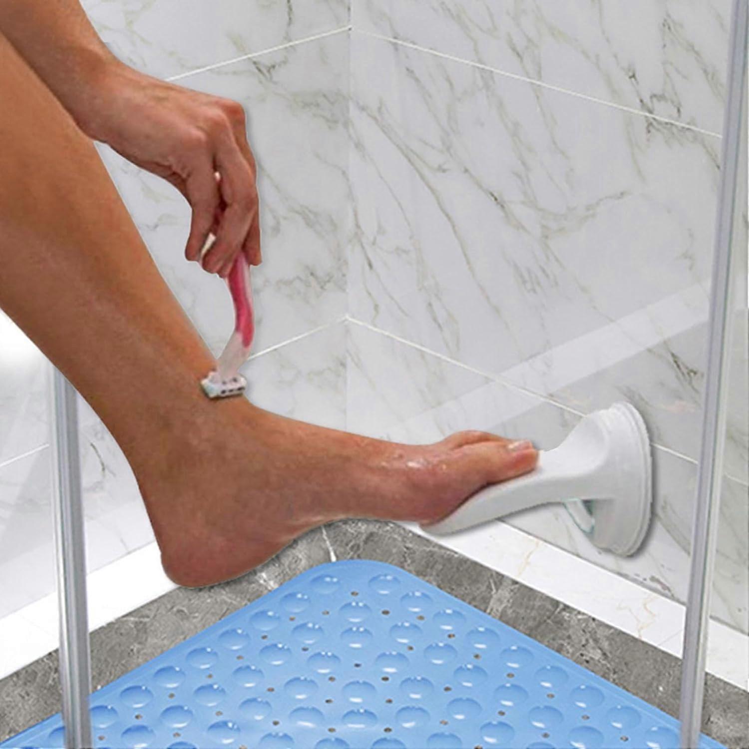 Suction Cup Shower Foot Rest Support, White - Image 2