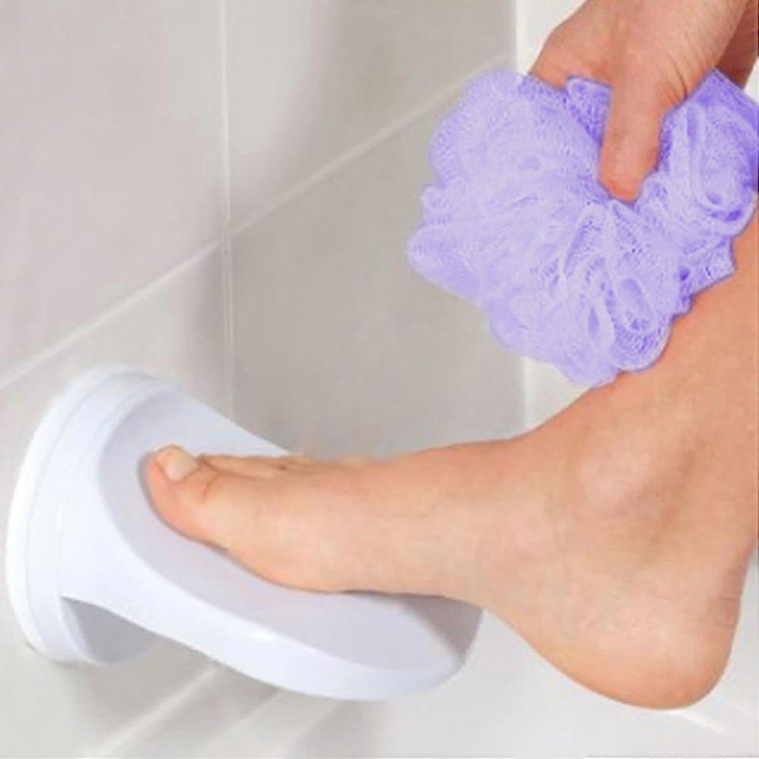 Suction Cup Shower Foot Rest Support, White - Image 3