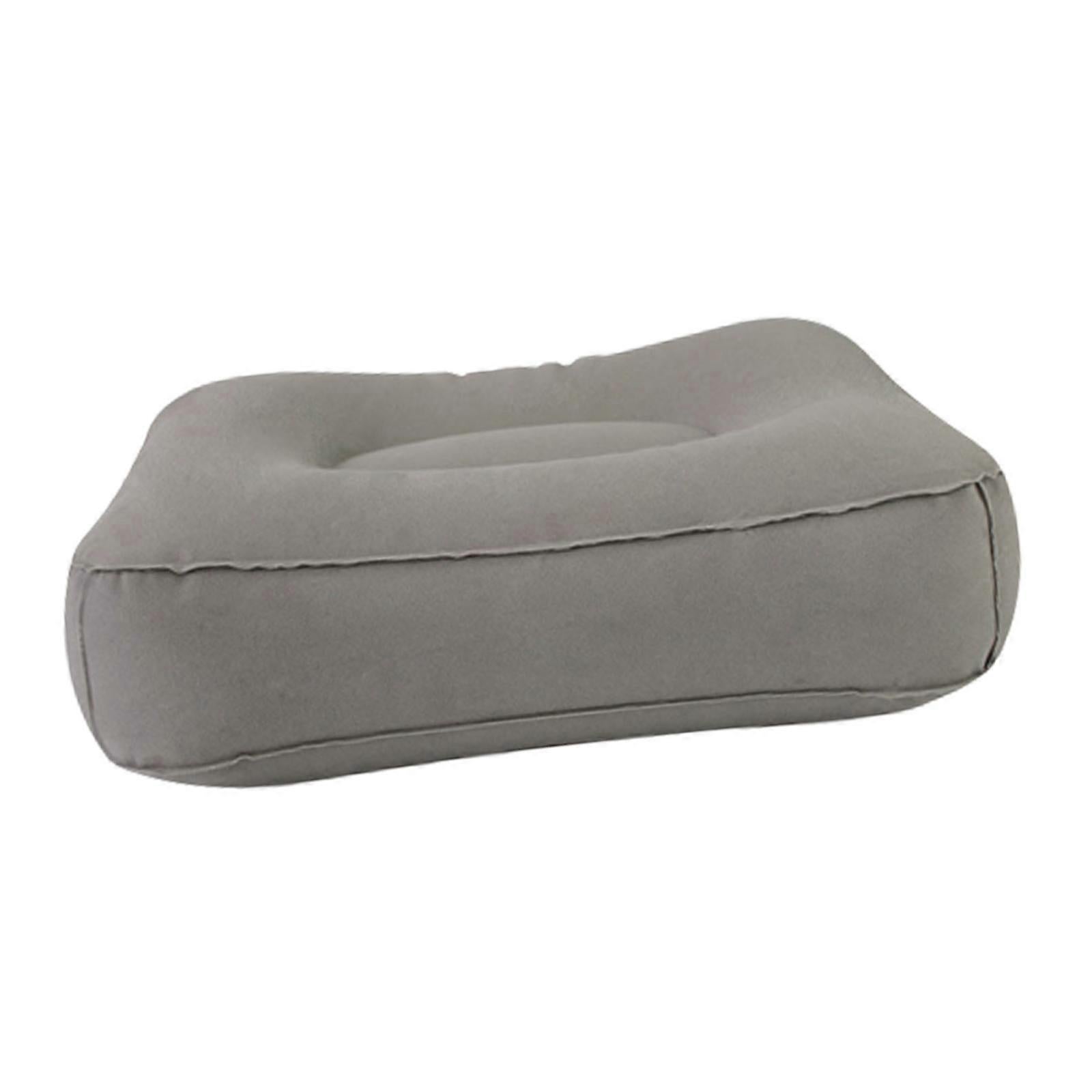 Inflatable Foot Rest Pillow, Flocking Leg Cushion for Travel - Image 1