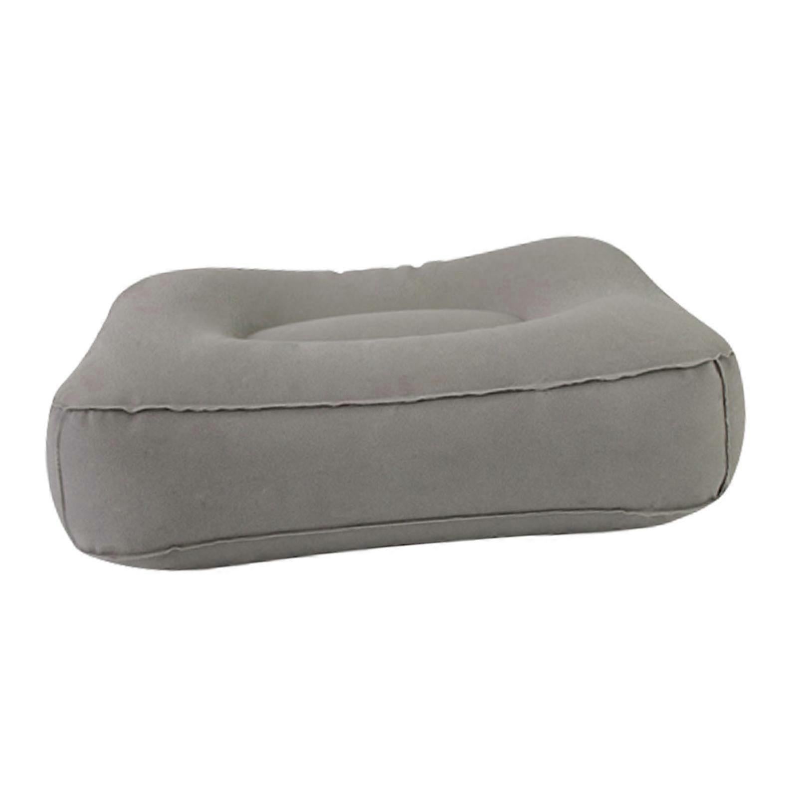 Inflatable Foot Rest Pillow, Flocking Leg Cushion for Travel - Image 2