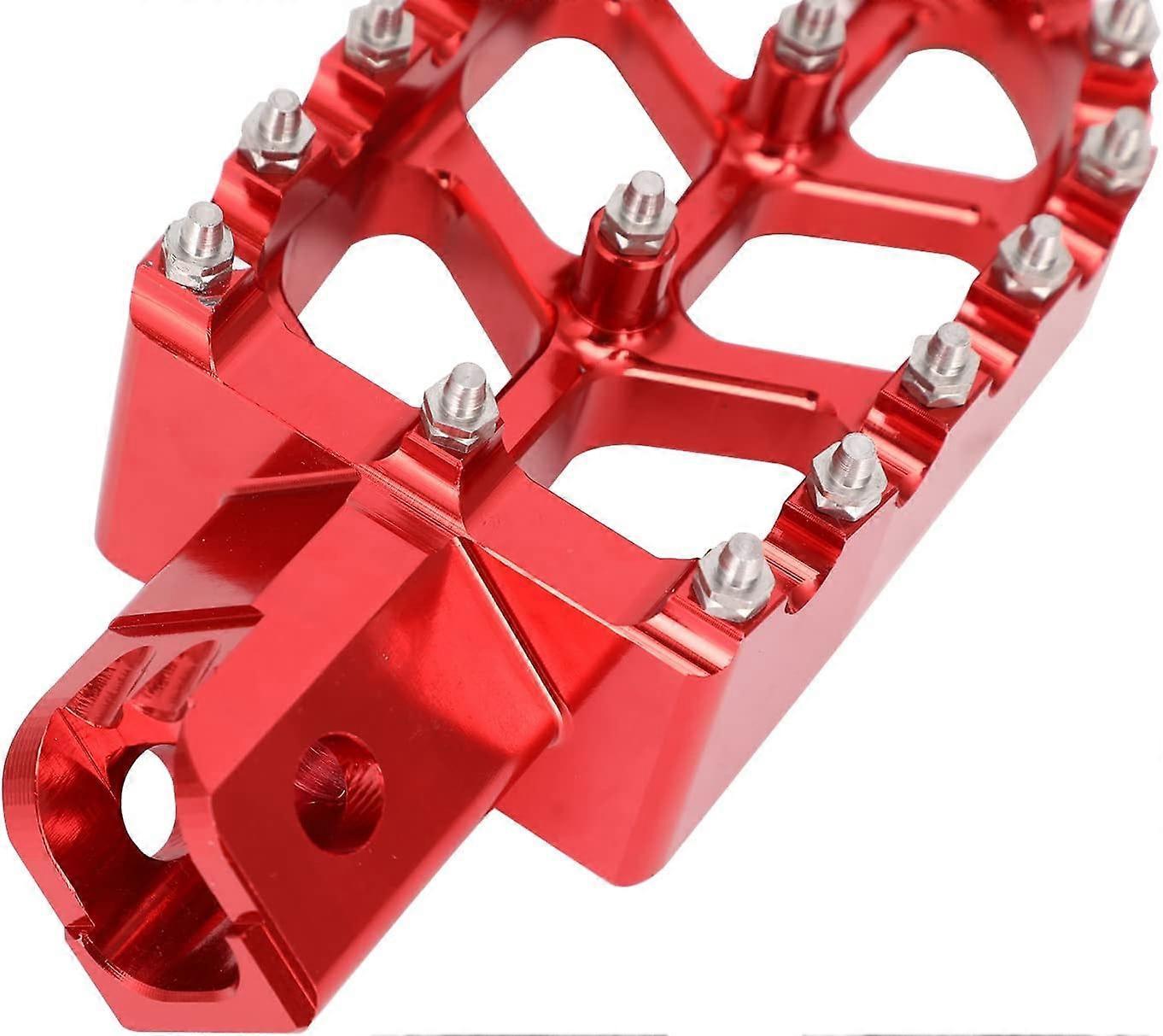 Red Motorcycle Foot Rests for Dirt Bike - Image 4