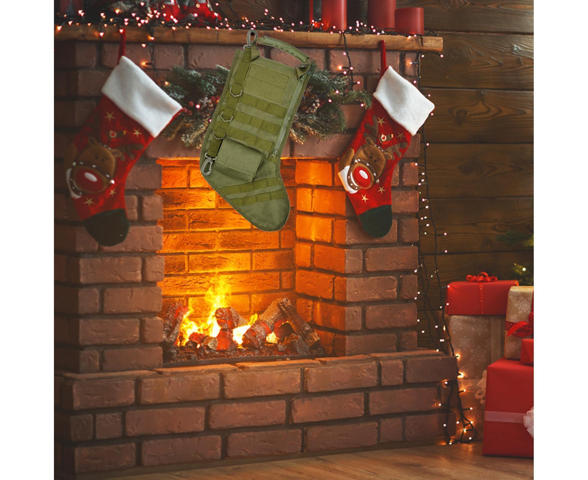 Christmas Stocking Tree Decoration-Green - Image 3