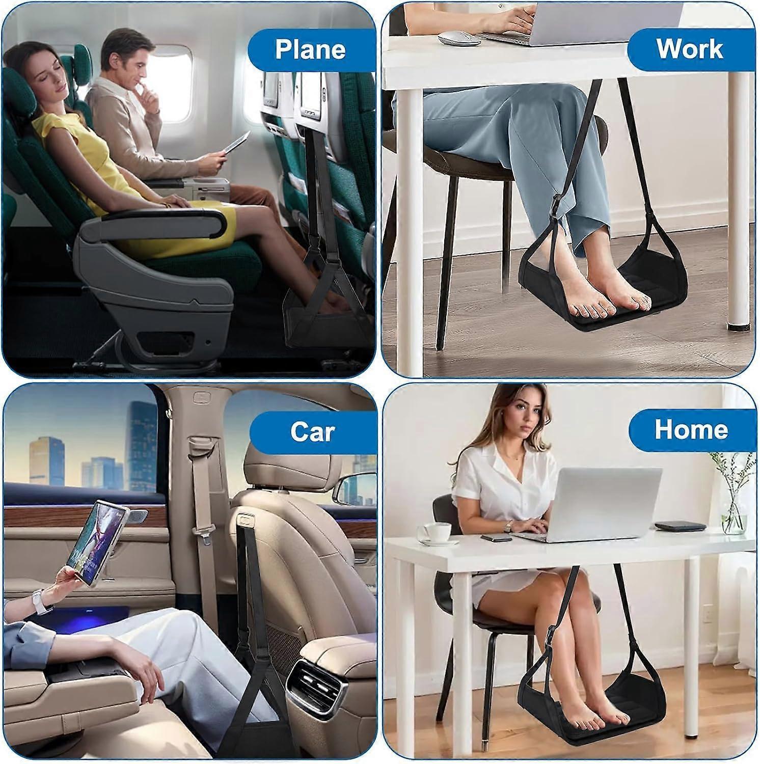 Airplane Foot Rest, Portable Leg Support for Travel - Image 4