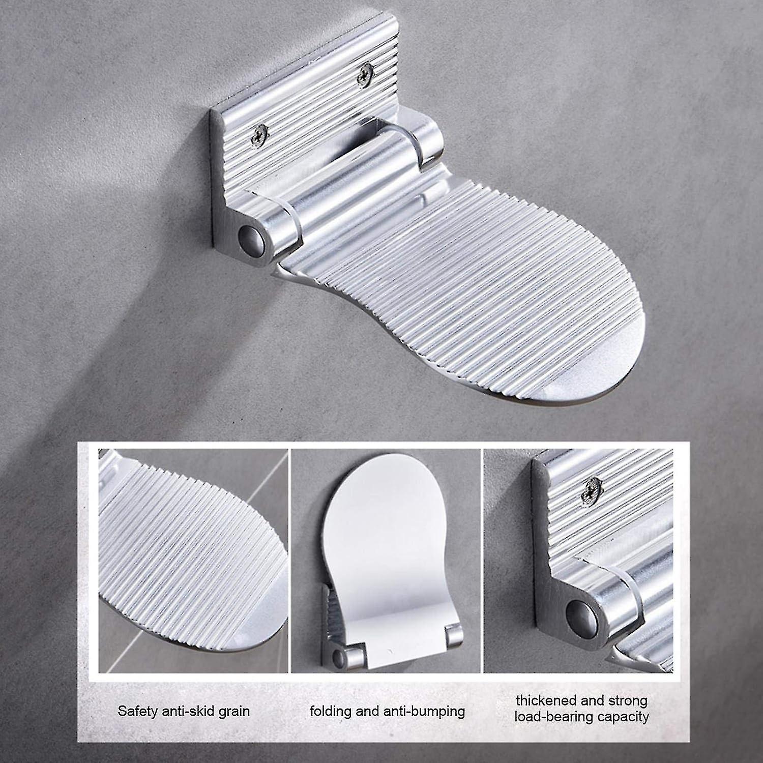 Folding Non-Slip Shower Foot Rest, Shaving Leg Aid - Image 3