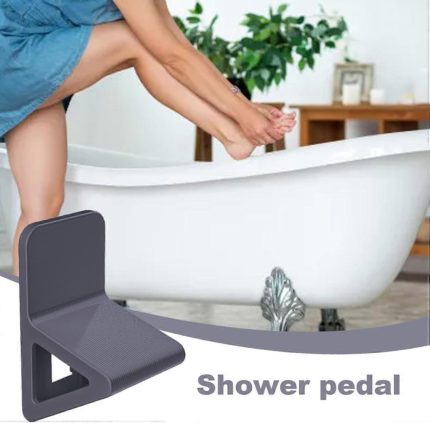 Black Shower Foot Rest, No Drill, for Shaving - Image 2