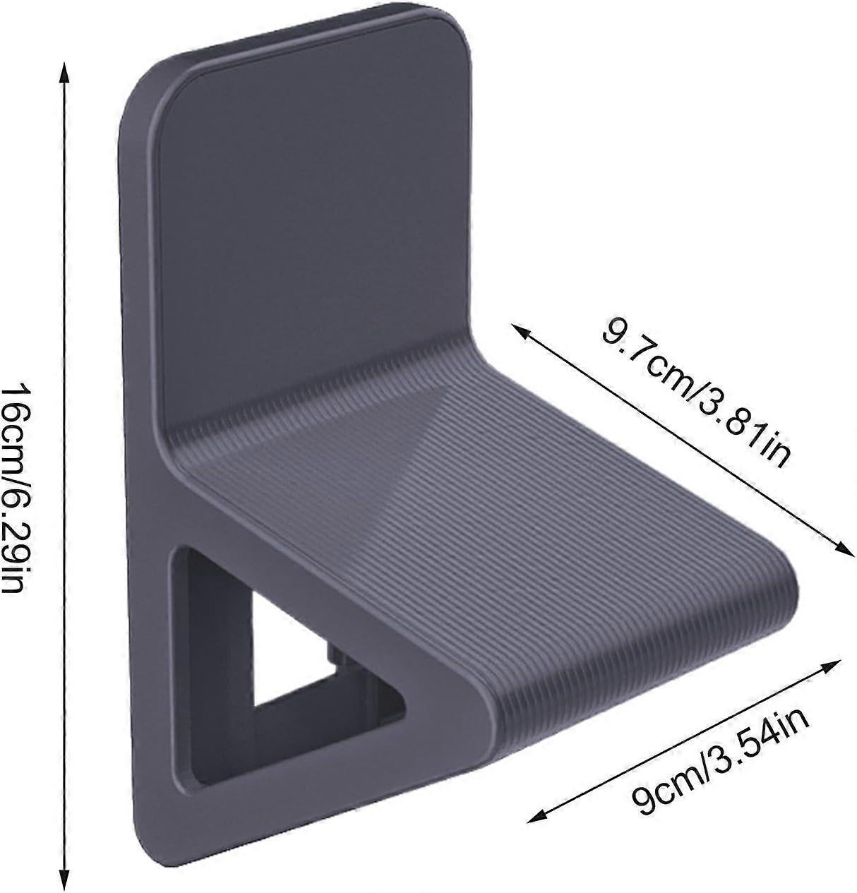 Black Shower Foot Rest, No Drill, for Shaving - Image 5