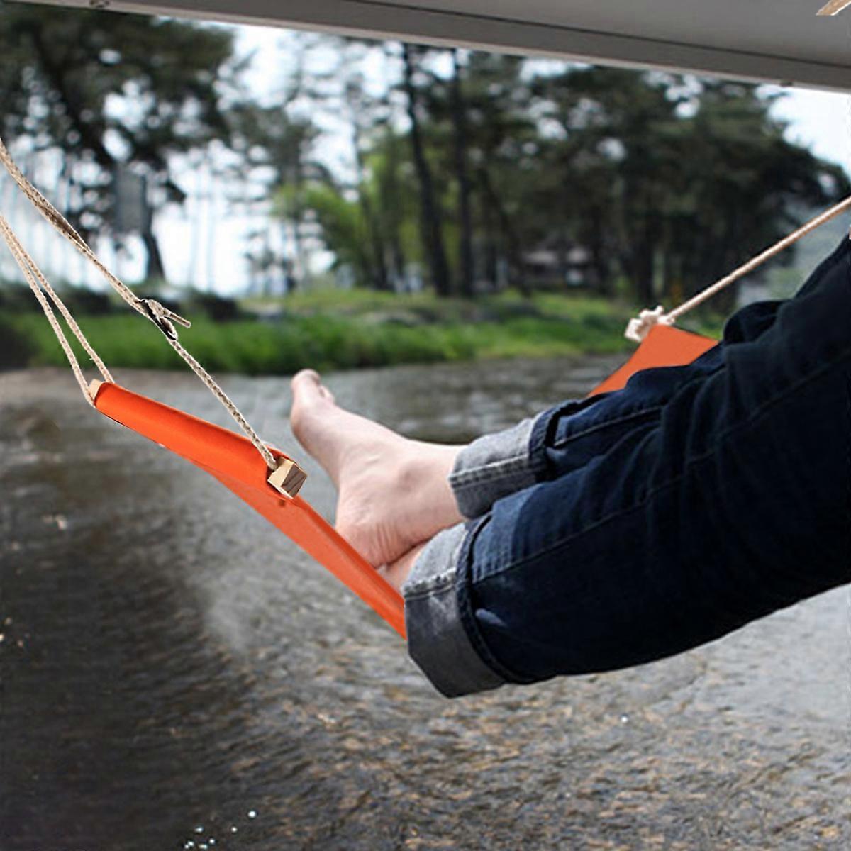 Adjustable Desk Foot Hammock with Strap, Office/Travel Use - Image 5