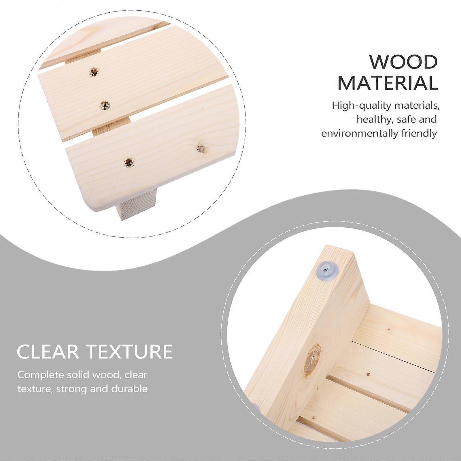 Wooden Tilted Desk/Bathroom Foot Rest Stool, 30*20*11cm - Image 3