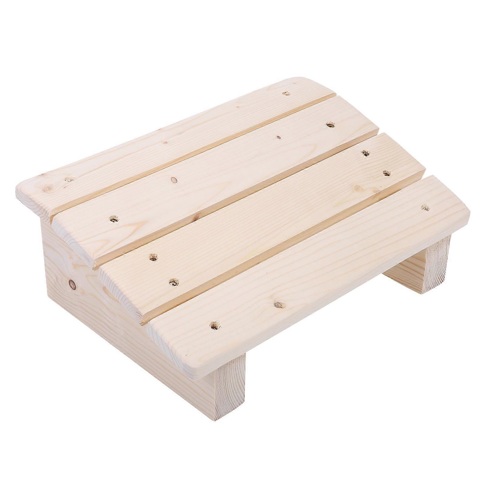 Wooden Tilted Desk/Bathroom Foot Rest Stool, 30*20*11cm - Image 4