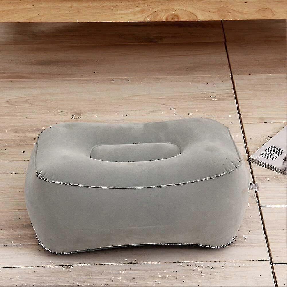 Inflatable Flocking Fabric Foot Rest, Airplane/Car/Office Use - Image 5
