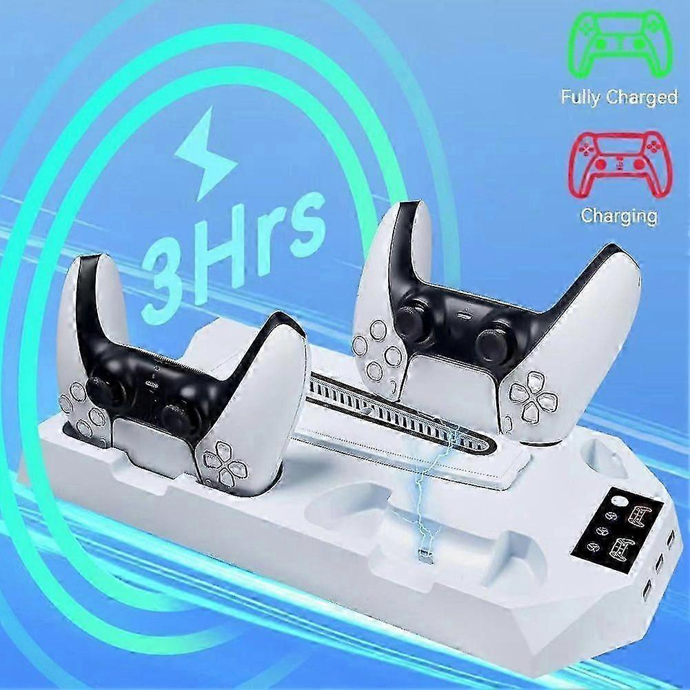 Bracket with Cooling & Dual Controller Charging Station for Gaming Fan Speed - Image 3
