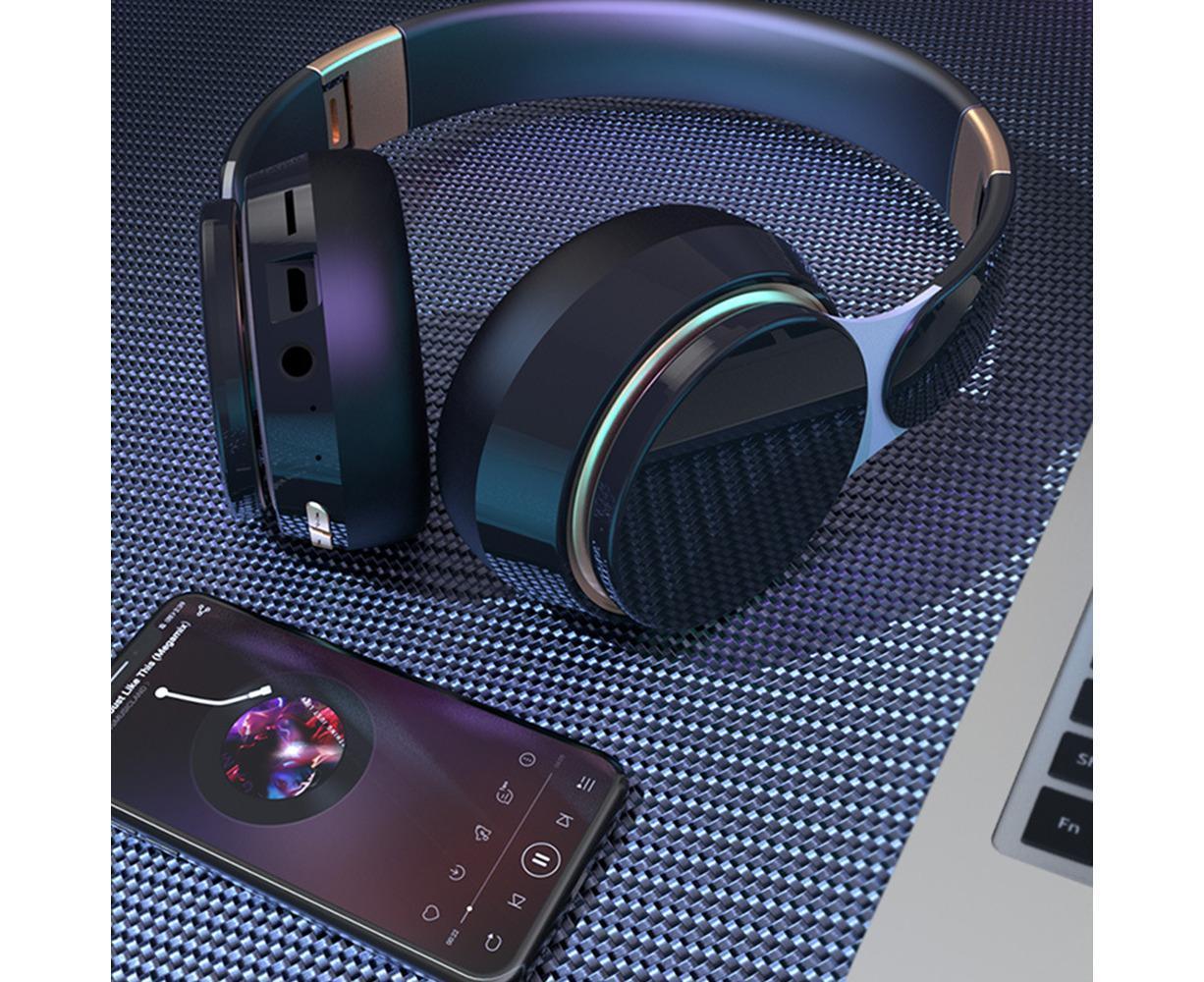 Wireless Headphones - Foldable Stereo - Bluetooth Over Ear Headset with Mic for Sports - Image 4