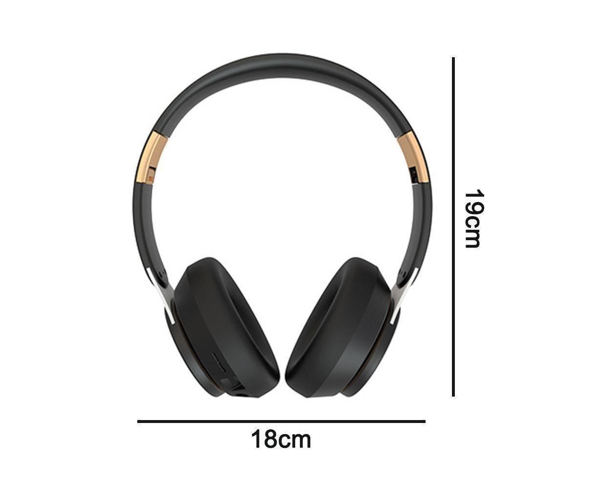 Wireless Headphones - Foldable Stereo - Bluetooth Over Ear Headset with Mic for Sports - Image 5
