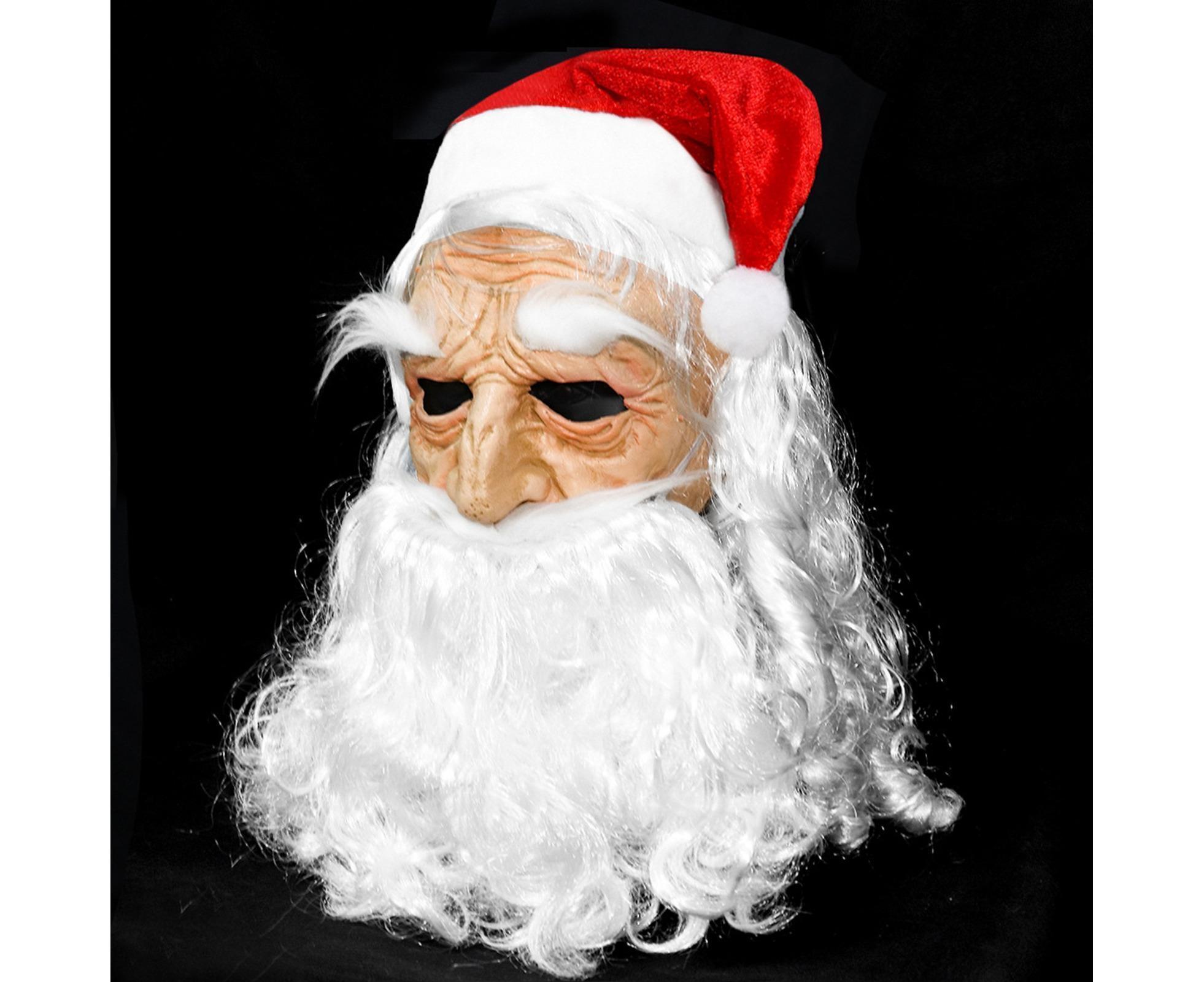 Halloween Creative Santa Claus Shape Christmas Cosplay Costume Decor Face Cover-C - Image 3