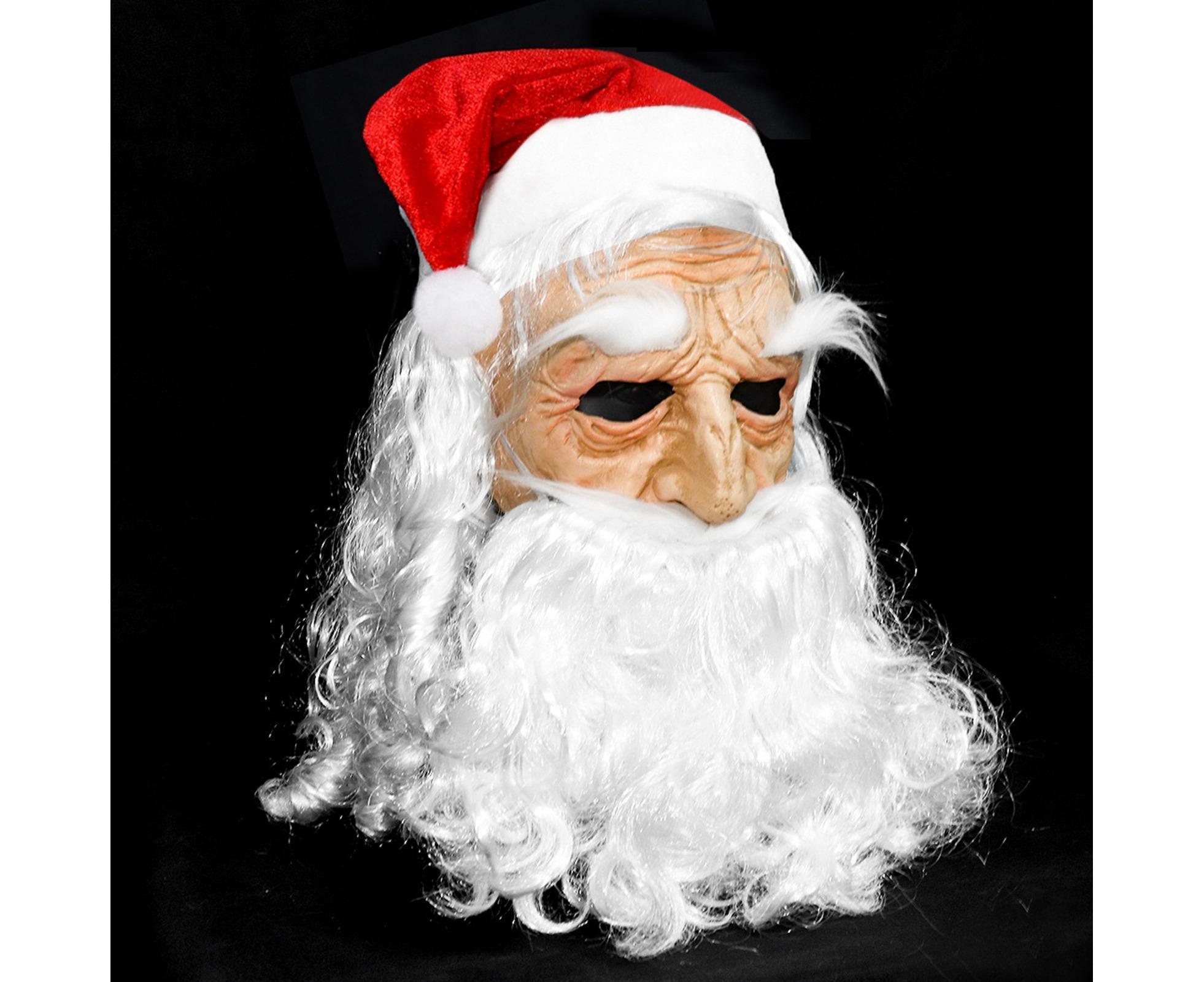 Halloween Creative Santa Claus Shape Christmas Cosplay Costume Decor Face Cover-C - Image 4