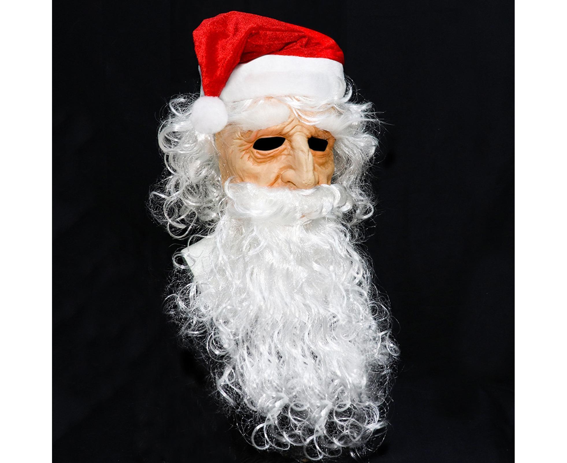 Halloween Creative Santa Claus Shape Christmas Cosplay Costume Decor Face Cover-C - Image 5