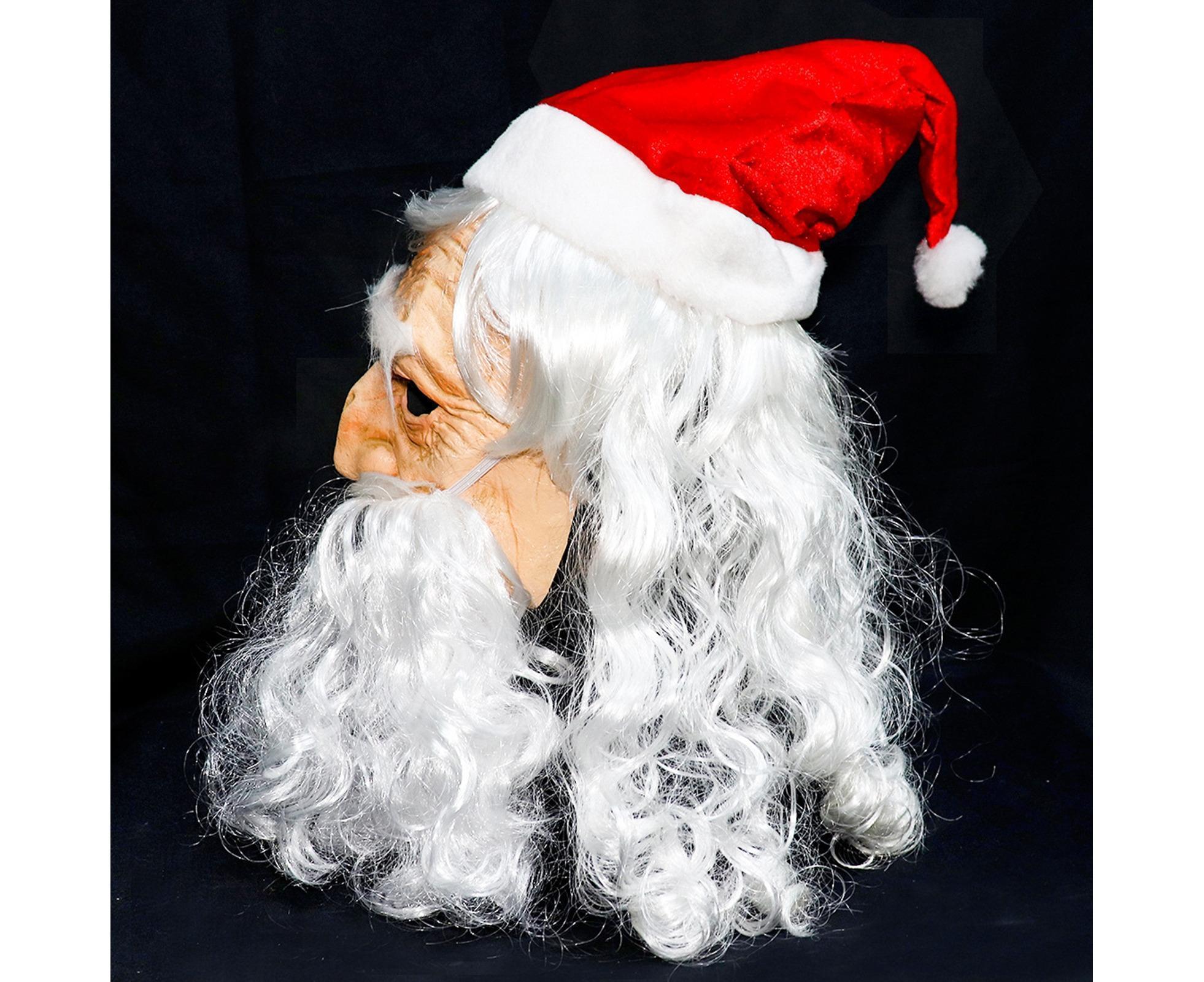 Halloween Creative Santa Claus Shape Christmas Cosplay Costume Decor Face Cover-C - Image 6