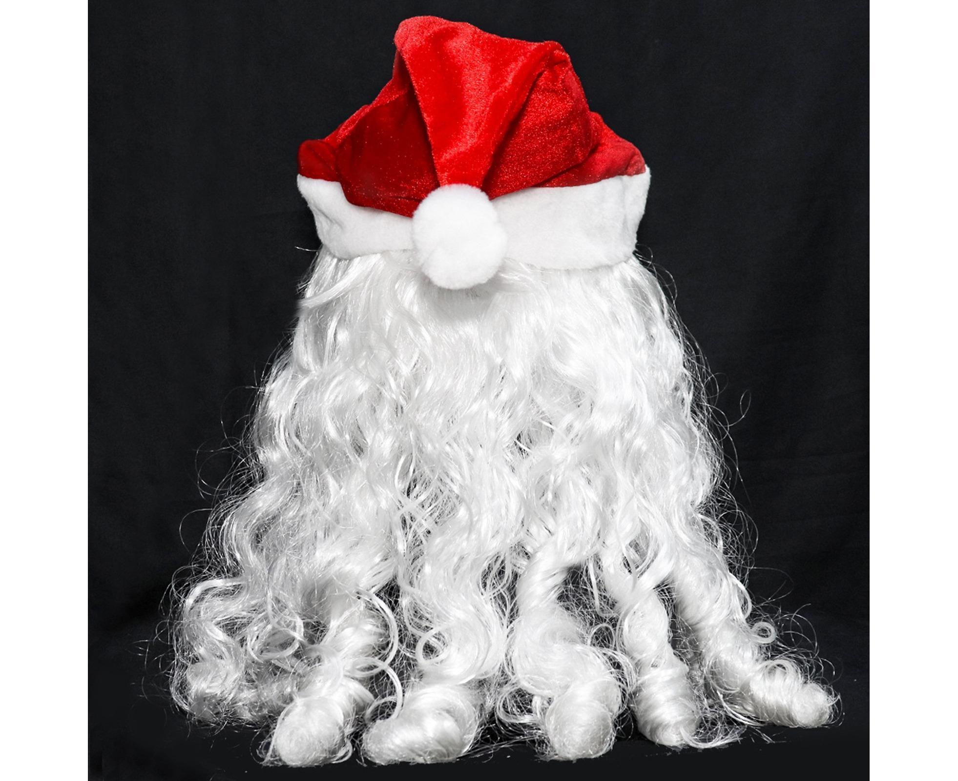 Halloween Creative Santa Claus Shape Christmas Cosplay Costume Decor Face Cover-C - Image 7