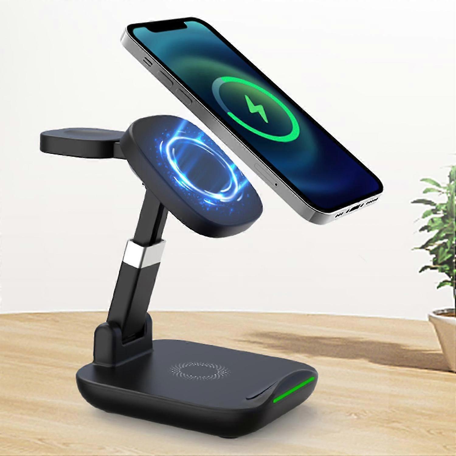 Foldable 3-in-1 Wireless Charging Station, 15W Charger - Image 2